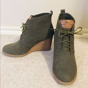 Nautica wedge booties